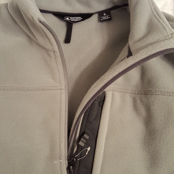 Eastern Mountain Sports- Grey Windpro Fleece Jacket women’s size small - Picture 4 of 9